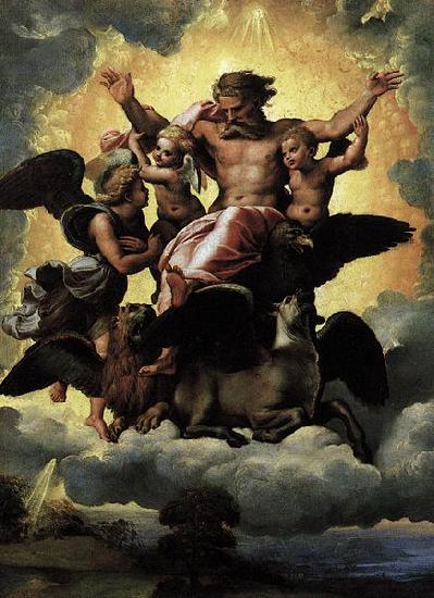 RAFFAELLO Sanzio The Vision of Ezekiel Germany oil painting art